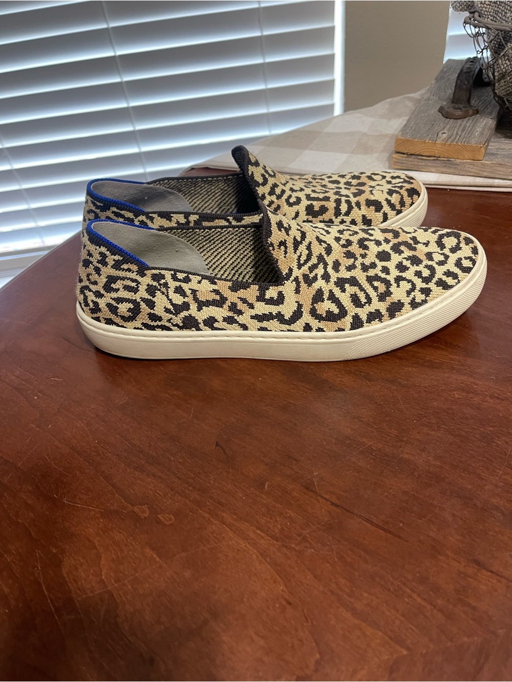 Rothy’s Leopard Print Camo Cat Slip On Sneakers Casual * read - Picture 12 of 13
